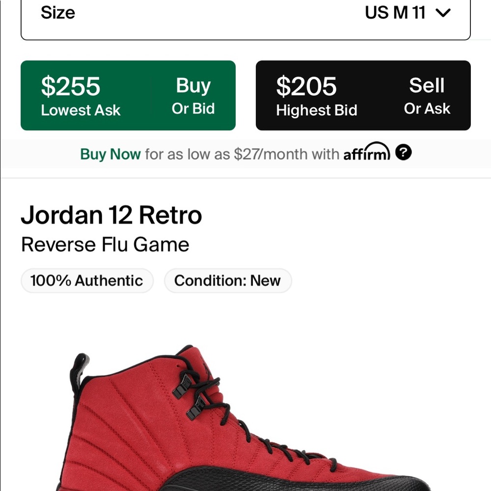 Retro 12 reverse flu game